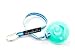 Alexabella Pacifier Clip - Blue/Blue Stripe