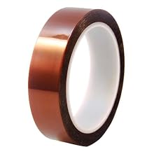 CS Hyde Kapton with Silicone Adhesive, 2mm Thick, Amber, 0.25" Width" x 36 Yard Roll