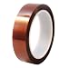 CS Hyde Kapton with Silicone Adhesive, 2mm Thick, Amber, 0.25" Width" x 36 Yard Roll