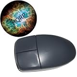HQRP 2-Button PS/2 Mouse w/Retractable Cord(Gray) for Desktop / Laptop / PC plus HQRP Coaster