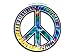 Peace Symbol - Tie Dye (Bumper Sticker)