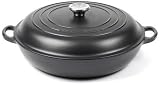 Review LE CREUSET UK LTD L2532-3000 / Le Creuset Cast Iron Shallow Casserole, Satin Black, 30 cm
