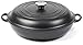 Le Creuset Cast Iron Shallow Casserole, Satin Black, 30 cm