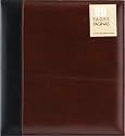 Pinnacle 80 Page Magnetic Faux Leather Ring Bound Photo Album 8x10, Brown and Black