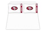 Best Quality Micro Fiber Sheet Set - San Francisco 49ers NFL /Color White Size Twin