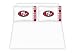 Best Quality Micro Fiber Sheet Set - San Francisco 49ers NFL /Color White Size Twin