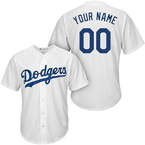 Man L.A. Dodgers Customized-White Jersey size M