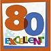 The Big Day! Birthday Party Luncheon Napkins 80th 16 Pack