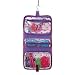 Outdoor Living : Hanging Travel Storage Bag in Purple with Pink Dots