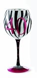 Mud Pie 40 Hand Painted Wine Glass