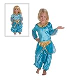Teal Jasmine Arabian Princess Child and Doll Dress Set