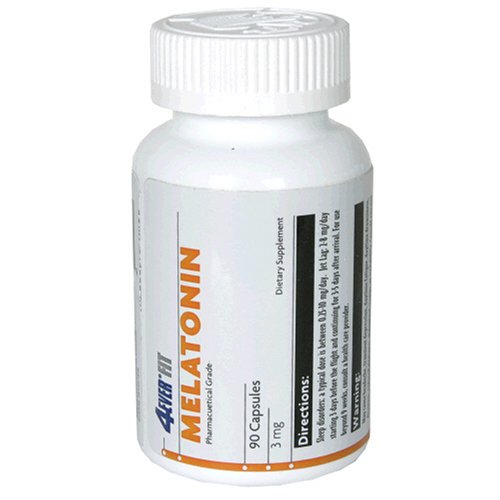 4Ever Fit Melatonin , 3 milligram, 90 Capsules (Pack of 4) by 4Ever Fit