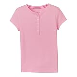 Girls' Circo® Short-Sleeve Henley Top - Fresh Bloom