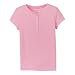 Girls' Circo� Short-Sleeve Henley Top - Fresh Bloom