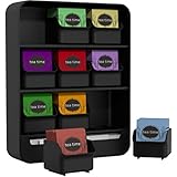 Mind Reader "Baggy" Tea Bag holder and Condiment Organizer, Black