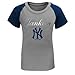 MLB New York Yankees Girl's Proud Fan Tri-Blend Tee (Navy), Youth