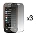 3 X Samsung Instinct S30 M810 Screen Protector Lcd Shield with Cleaning Cloth