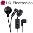 LG SGEY0003741 SGEY0003745 OEM Original Stereo Hands-Free Earbud Style Headset for Xenon GR500, Vu Plus GR700, Shine II GD710, CF360, GD510 POP, GD900 Crystal, GD910, GM730, GM750, Sentio GS505, GT500, GT505, GU292, GU295, GW520, Xenon GR500, Arena GT950, eXpo GW820, LG 620G