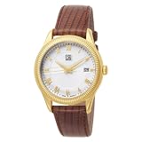 ESQ by Movado Men's 7301284 Harrison Brown Lizard Grained Leather Strap Silver Dial Watch