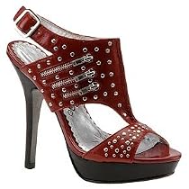 The North Star Group - Naughty Monkey Women's Panic Sandal,Red,7.5 M US :  pumps shoes sandals