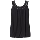 Girls' Xhilaration Bling Tank - Ebony
