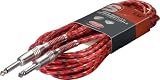 Produkt-Bild: Stagg SGC6VT RD High Quality Instrumentenkabel Vintage Tweed Red - 6 Meter - 2x Klinke 6,3mm