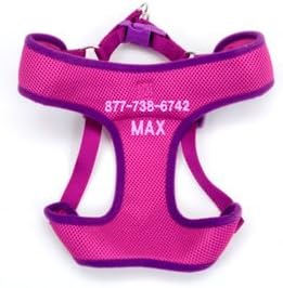 Coastal Pet Large Personalized Two Tone Mesh Dog Harness in Purple, 28"-36" Girth