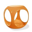 Avenue Six Slick Cube Occasional Table, Orange