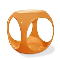 Avenue Six Slick Cube Occasional Table, Orange