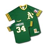 Oakland Atheltics Authentic 1976 Rollie Fingers Road Jersey By Mitchell & Ness 48