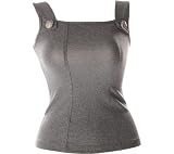 Body Up Women's Bold Button Tank Fitness Apparel