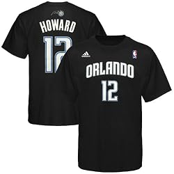NBA adidas Orlando Magic #12 Dwight Howard Black Net Player T-shirt