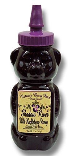 Shadow River Wild Huckleberry Gourmet Honey 12 oz Squeeze Bear