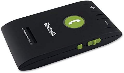 Belively Bluetooth Car Kit Portable Multipoint Wireless Hands-free Music HFP HSP A2dp Sun Visor In-car Speakerphone (6E Black)