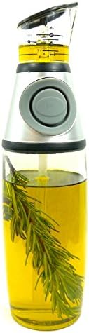 17 oz (500 ml) Glass Olive Oil Infuser with No Drip Easy Press and Measure Dispenser by AttainIt Home Goods. Treat Yourself to Fresh Tasting Herb Infused Olive Oil With Portion Control