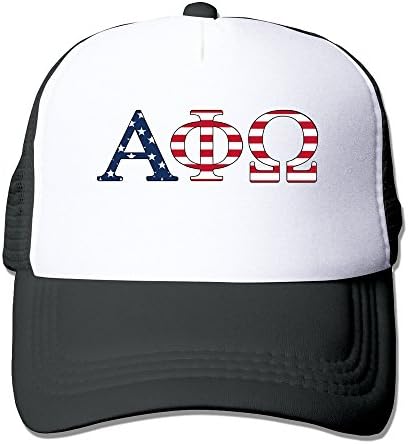 WZN American Flag Alpha Phi Omega Baseball Caps With Black