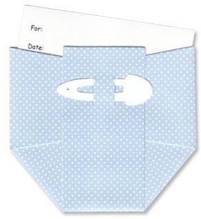 Diaper Baby Shower Invitations - Blue Dots