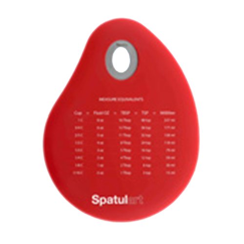 Childrens Toyshop  Kitchen & Housewares : Tovolo Spatulart Silicone Measurement Conversion Bowl Scraper, Red