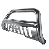 Bully NR-102 3 Stainless Steel Mandrel Bent Bull Bar with Skid Plate by Bully