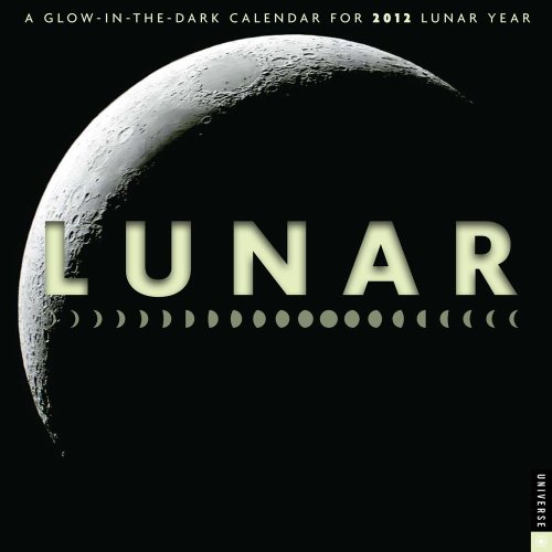 lunar a glow in the dark calendar for the lunar year 2012 wall calendar