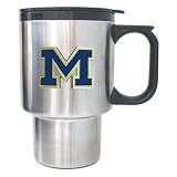 Michigan Wolverines Travel Thermos Coffee Mug
