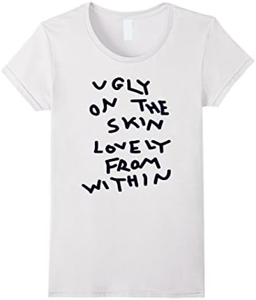 Women's UGLY ON THE SKIN Large White