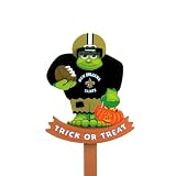 Pack of 2 NFL New Orleans Saints Frankenstein Halloween Wooden Lawn Stakes 30"