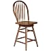Dooley's 5105 Solid Oak Arrowback Barstool, 19-1/2" Length x 17-1/2" Width x 43" Height