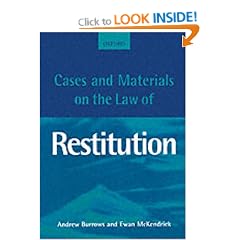 Cases and Materials on the Law of Restitution