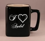 Laser Engraved Coffee Mug with I Love Audel