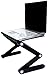 Adjustable Vented Laptop Table Laptop Computer Desk Portable Bed Tray Book Stand Push Button Joints up to 17