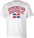 Dominican Republic White Arch Over Flag International T-Shirt