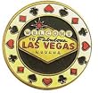 Hand Painted Poker Card Guard Protector - Welcome to Fabulous Las Vegas