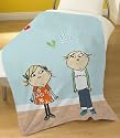 Zap Charlie and Lola Fleece Blanket